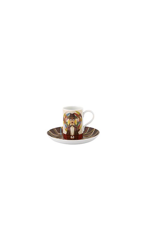 Conjunto 4 Ch&aacute;venas Caf&eacute; com Pires image number null