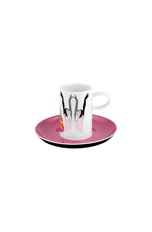 Conjunto 4 Ch&aacute;venas Caf&eacute; com Pires image number null