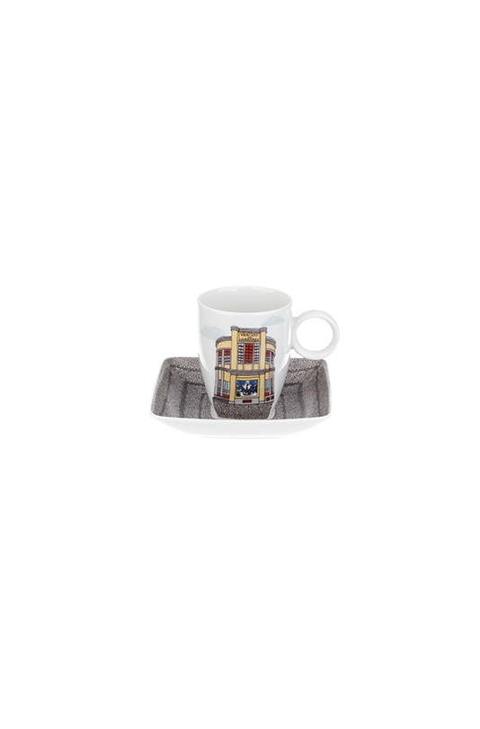 Conjunto 4 Ch&aacute;venas Caf&eacute; com Pires image number null