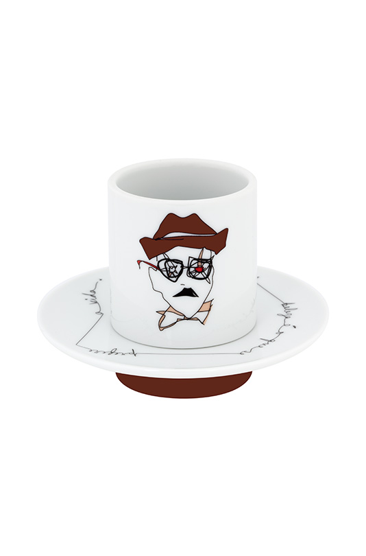 Conjunto 4 Ch&aacute;venas Caf&eacute; com Pires image number null