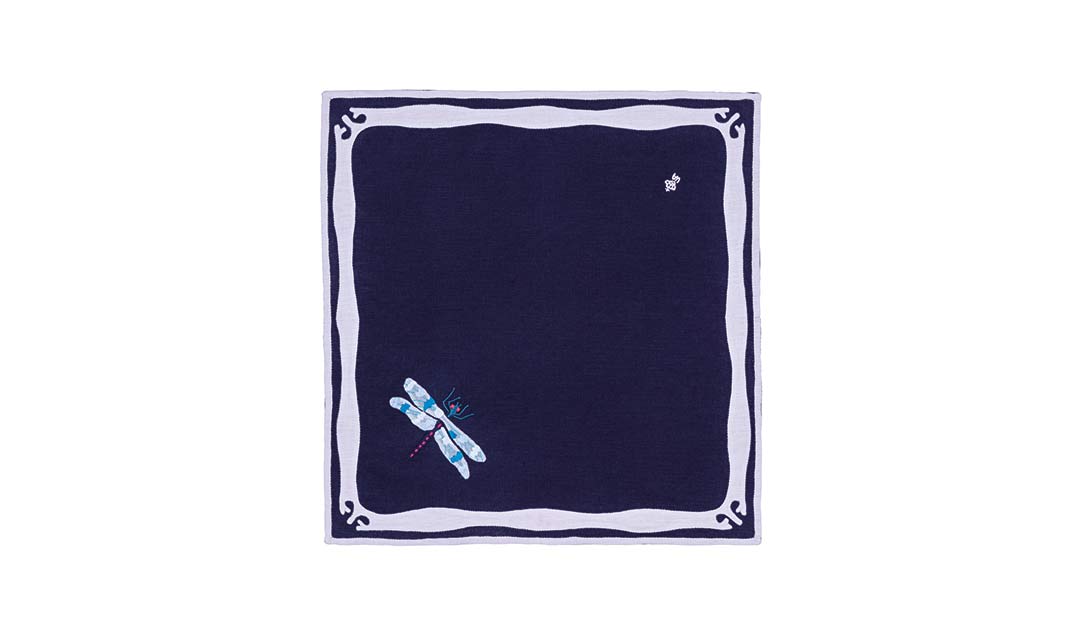Napkin Ice Blue/Dark Navy image number null