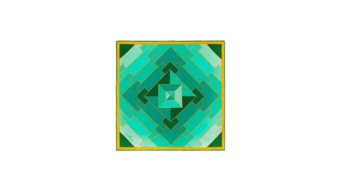 POCKET SQUARE EMERALD image number null