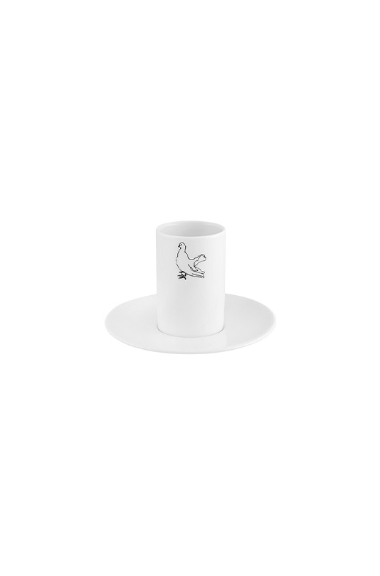 Conjunto 4 Ch&aacute;venas Caf&eacute; com Pires image number null