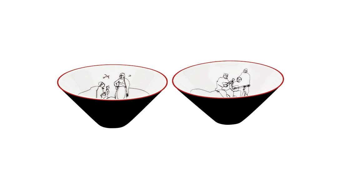 "Set 2 Small Bowls "Ci&uacute;me e Saudade" image number null