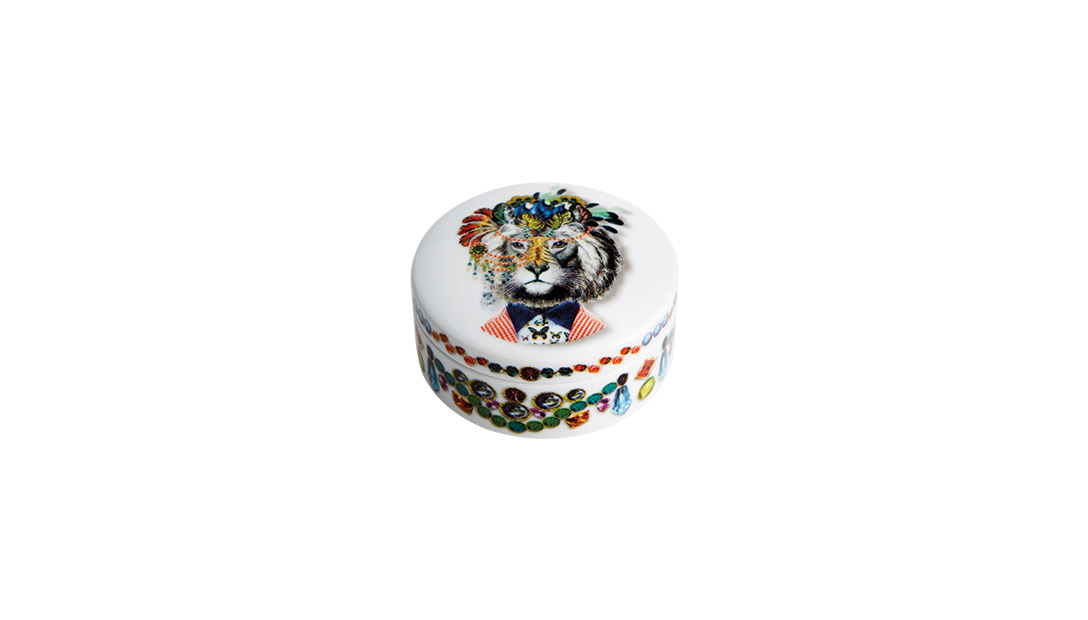 Small Round Box Jungle King image number null