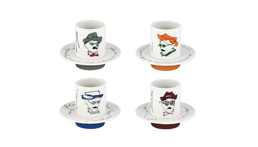 Conjunto 4 Ch&aacute;venas Caf&eacute; com Pires image number null