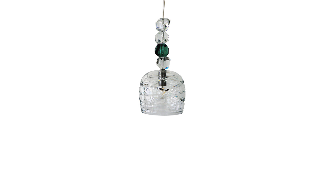 Case with Ceiling Lamp 4 Diamonds Green image number null