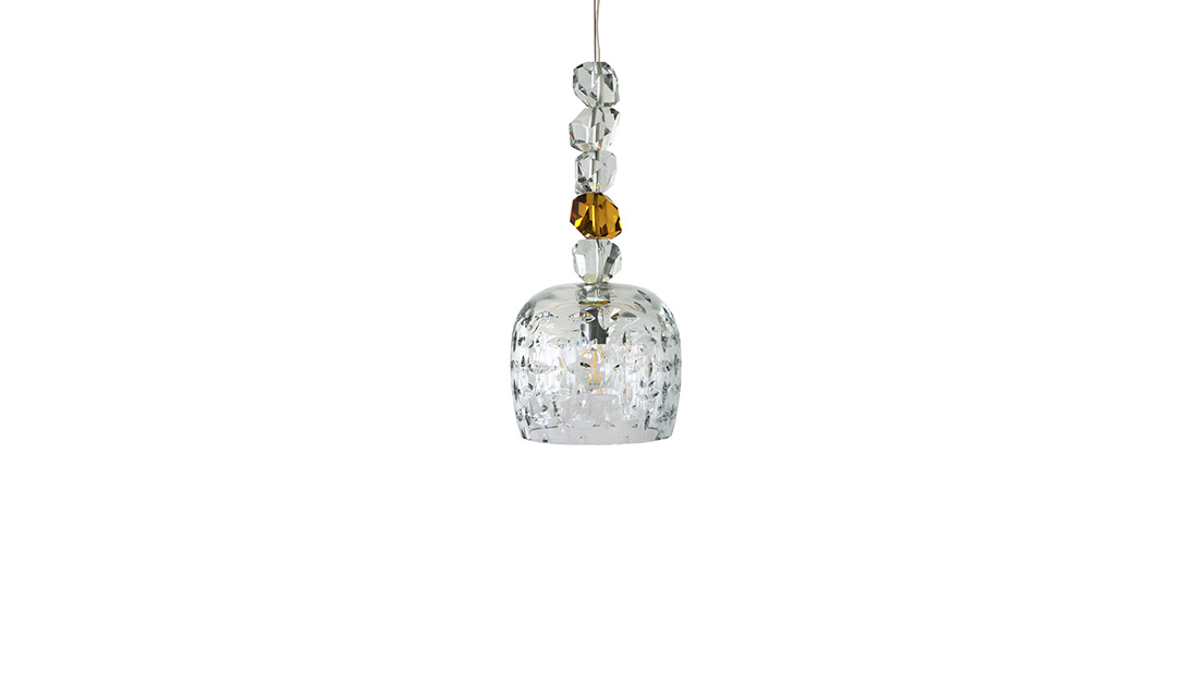 Case with Ceiling Lamp 5 Diamonds Ambar image number null