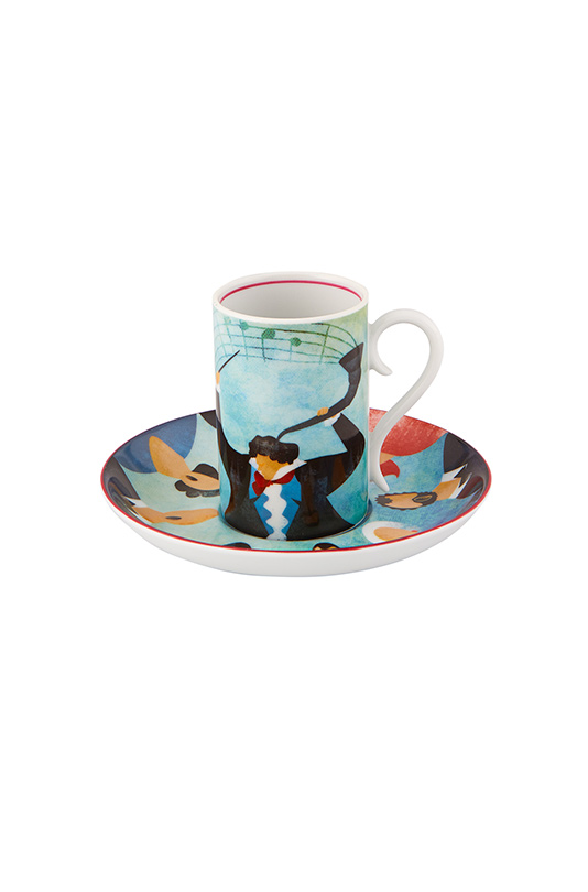 Conjunto 4 Tazas Caf&eacute; con Platillo image number null