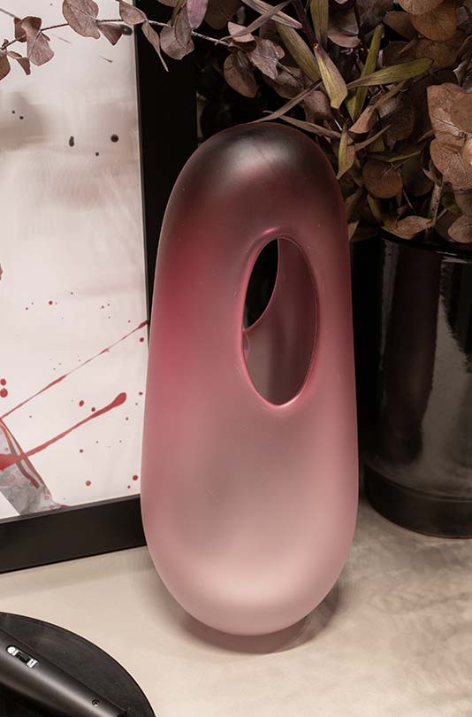 Florero Grande Portal Rosa Mate image number null