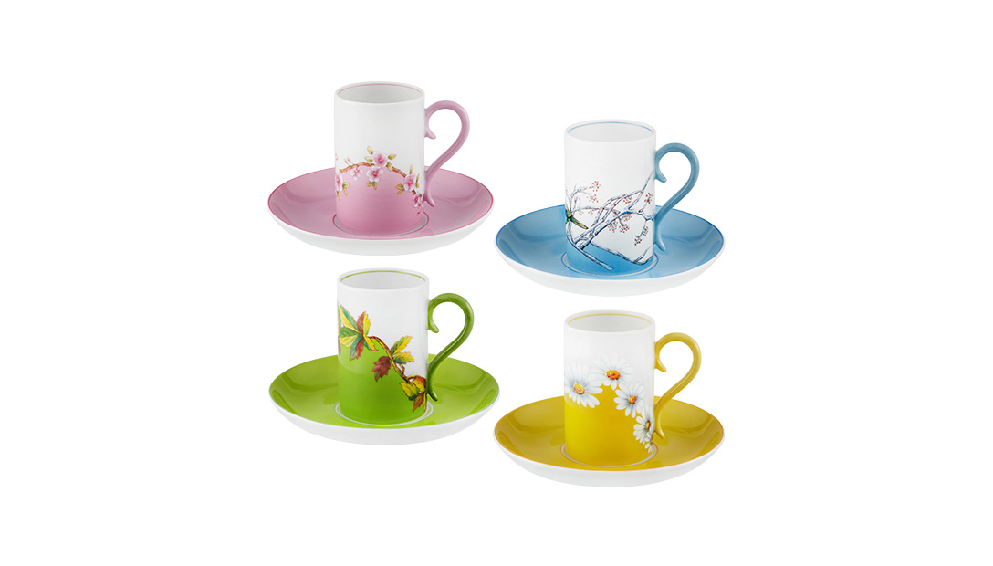 Conjunto 4 Tazas Caf&eacute; con Platillo image number null