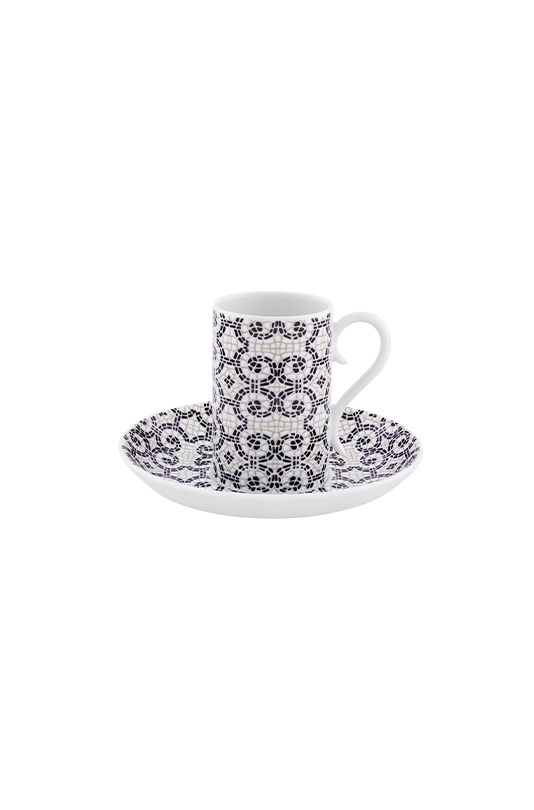 Conjunto 4 Ch&aacute;venas Caf&eacute; com Pires image number null