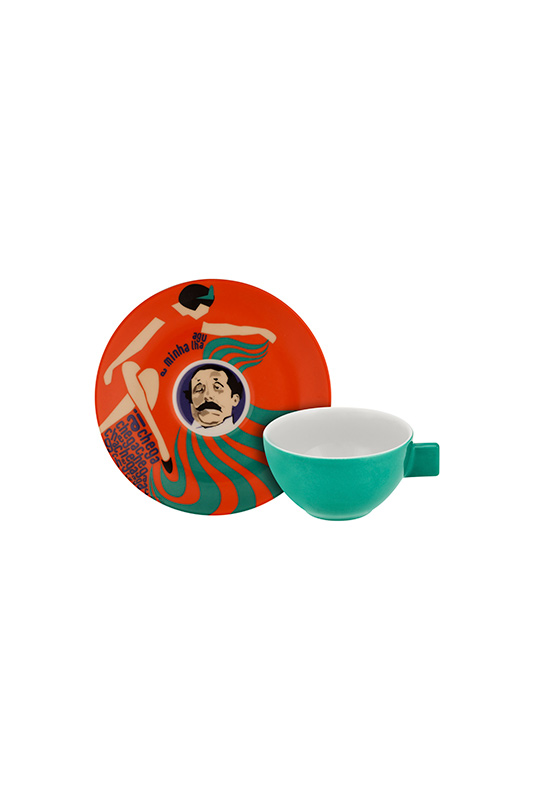 Conjunto 4 Ch&aacute;venas Caf&eacute; com Pires image number null