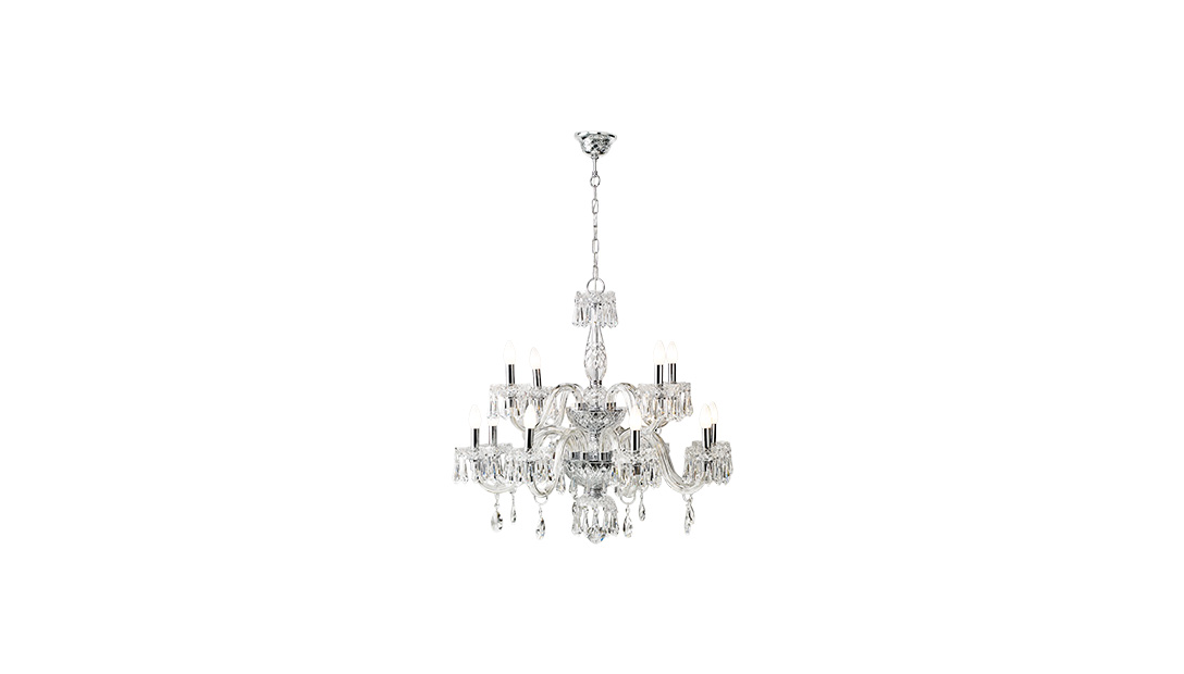 Chandelier With 2 Levels And 12 Arms image number null