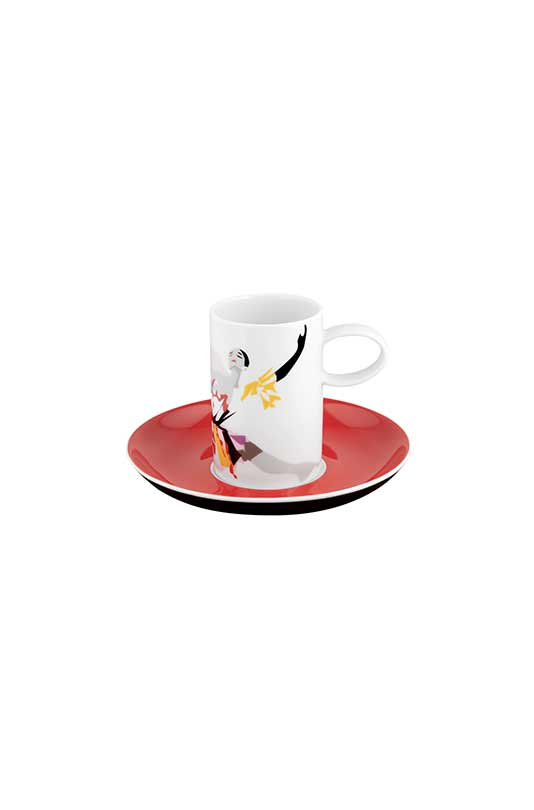Conjunto 4 Ch&aacute;venas Caf&eacute; com Pires image number null