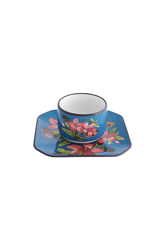 Conjunto 4 Ch&aacute;vena Caf&eacute; com Pires image number null