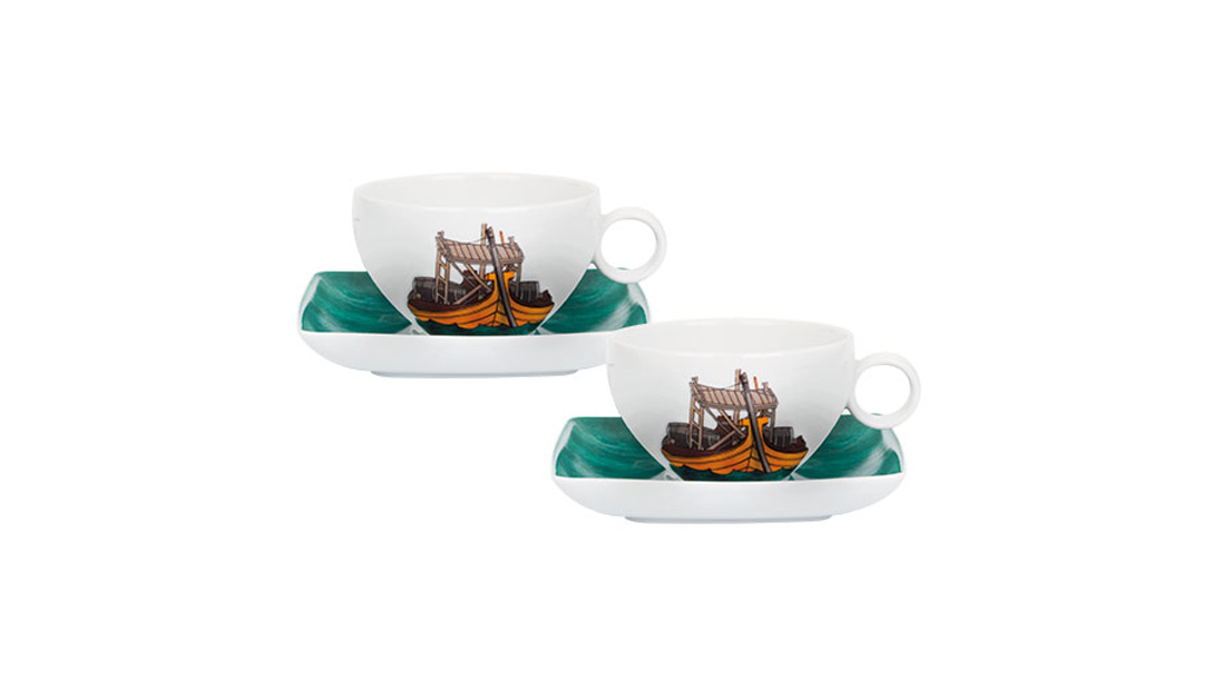 Conjunto 2 Tazas T&eacute; c/ Platillo image number null