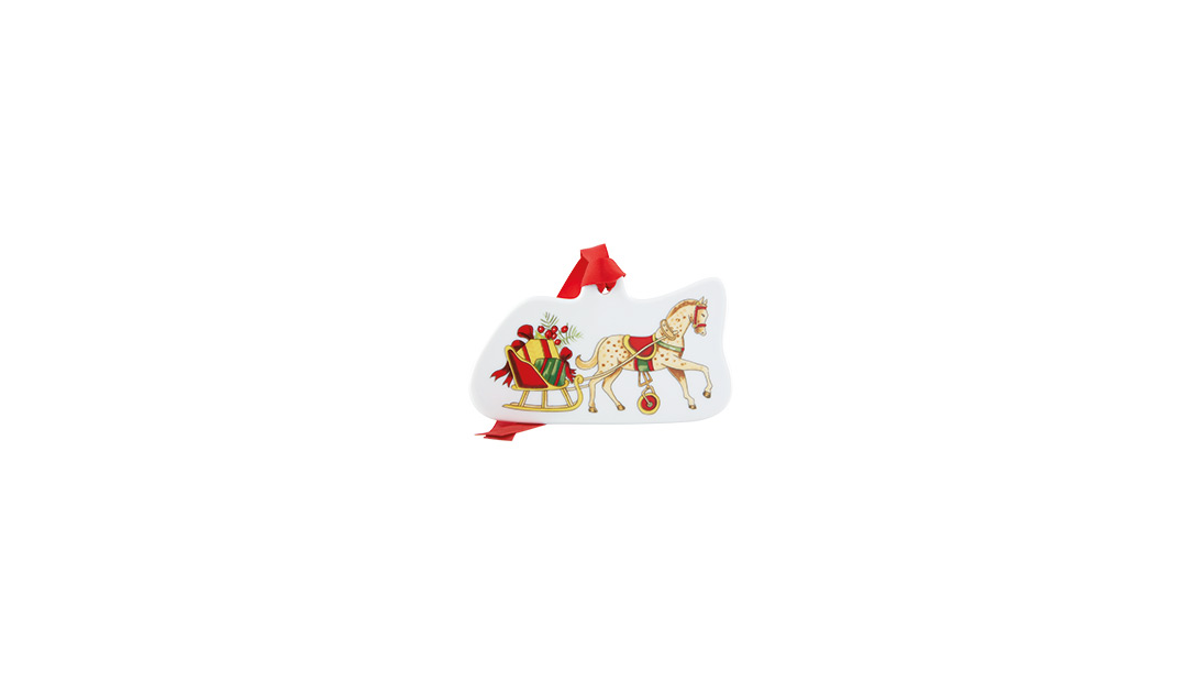 Horse and Sleigh Ornament image number null