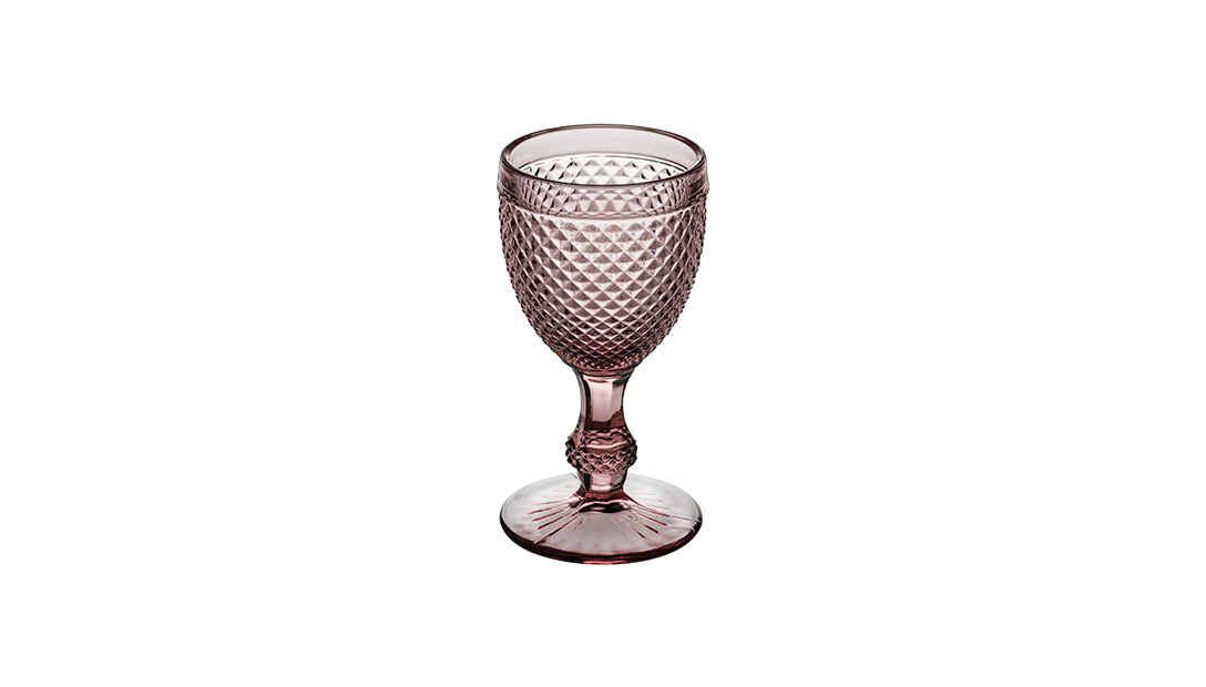 Set with 4 Red Wine Goblets Pink image number null