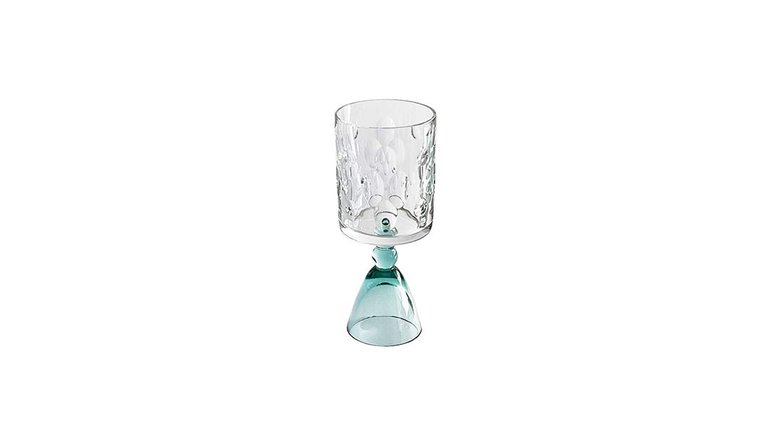 Wine Goblet "Suerte" Aigue-marine image number null