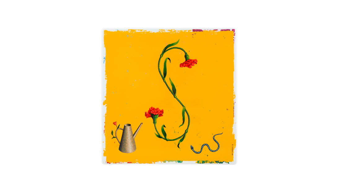 Porcelain Plaque Letter S image number null