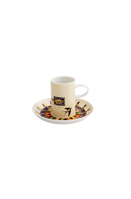 Conjunto 2 Ch&aacute;venas Caf&eacute; com Pires image number null