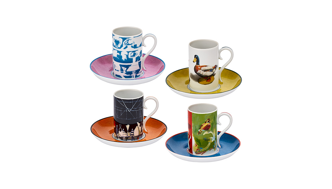 Conjunto 4 Ch&aacute;vena Caf&eacute; com Pires image number null