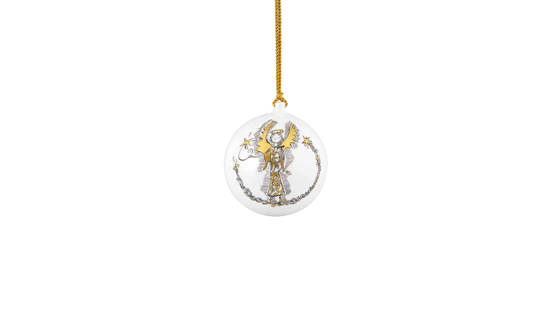 Angel Christmas Ball with Star image number null