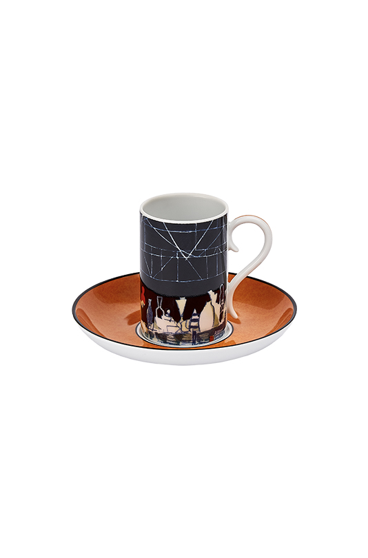 Conjunto 4 Ch&aacute;vena Caf&eacute; com Pires image number null