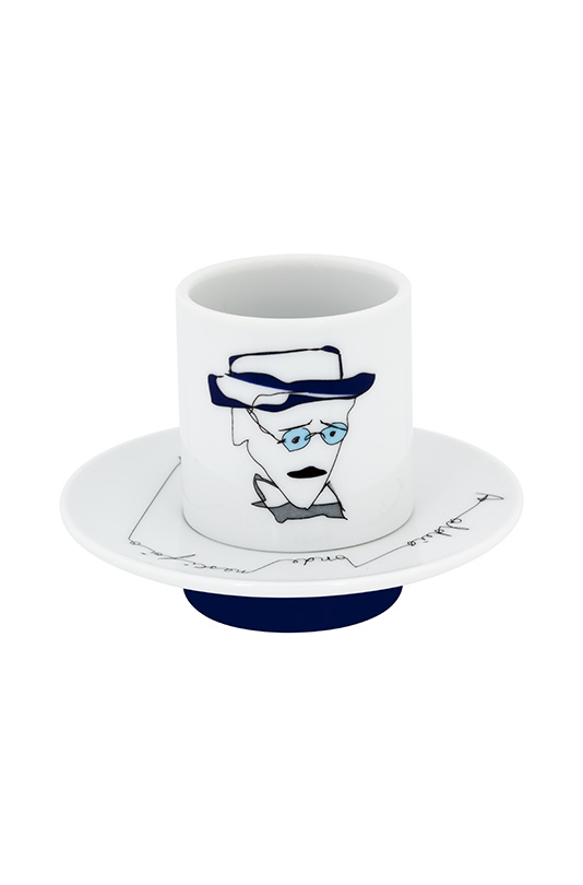 Conjunto 4 Ch&aacute;venas Caf&eacute; com Pires image number null