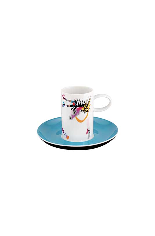 Conjunto 4 Ch&aacute;venas Caf&eacute; com Pires image number null