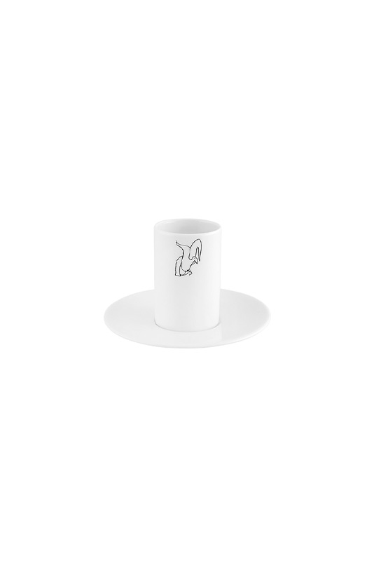 Conjunto 4 Ch&aacute;venas Caf&eacute; com Pires image number null