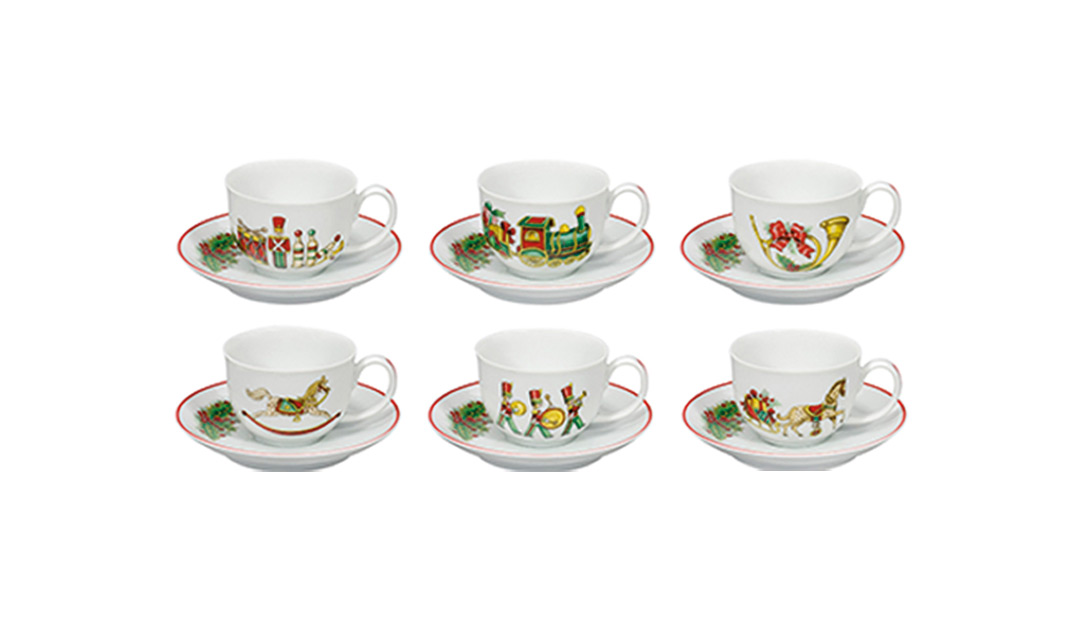 Set 6 Tazas T&eacute; c/Platillo image number null
