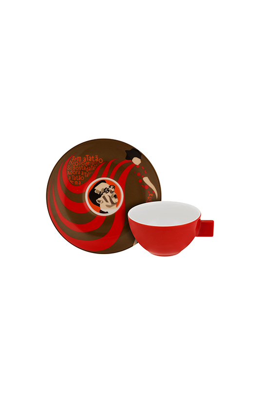 Conjunto 4 Ch&aacute;venas Caf&eacute; com Pires image number null