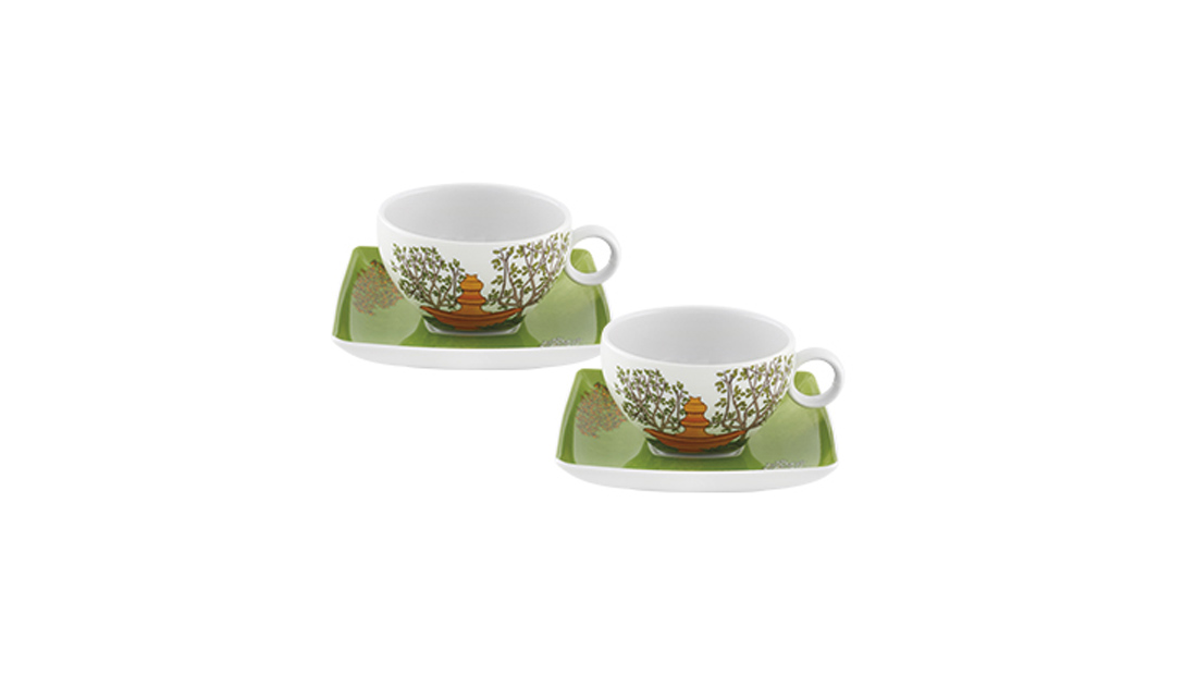 Conjunto 2 Tazas T&eacute; c/ Platillo image number null